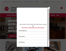 Tablet Screenshot of heidricktruevalue.com